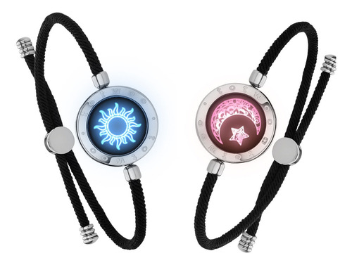 Pulseras Táctiles Totwoo Sun&moon De Larga Distancia Milan R Color Sliver&sliver