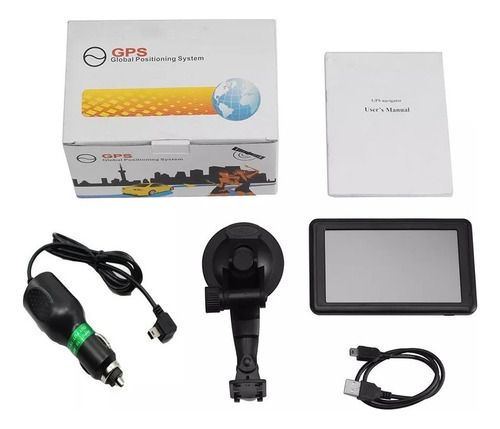 Sistema De Navegación Gps Para Automóviles Y Camiones De 5'' Color Negro