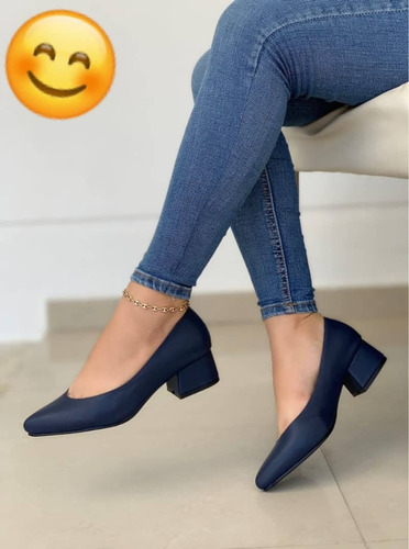 Zapatos De Damas Tacon Bajo Moda Colombiana