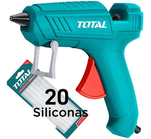 Aplicador Pistola Silicona Encolador 100w Total + 20 Barras 