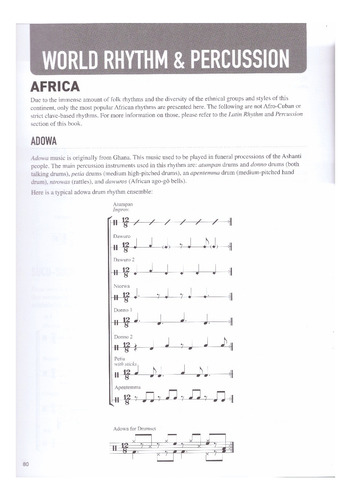 Drumset & Percussion Rhythms From Around The World: 180 + Be