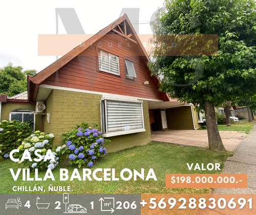 Casa En Villa Barcelona, Chillán. 