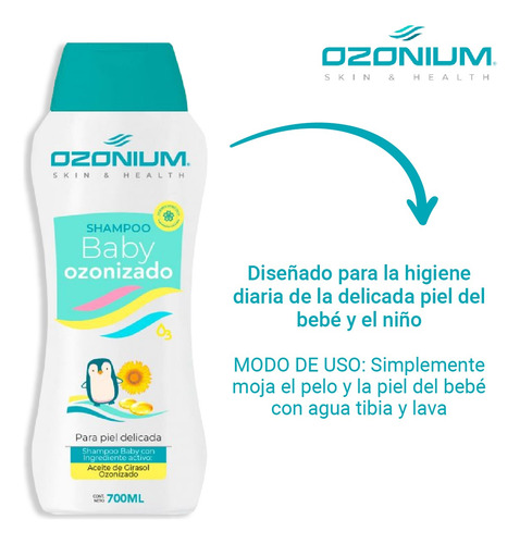 Kit Ozonium Talco + Shampoo+ Crema Ozon013