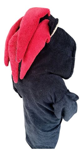 Bata De Baño Infantil Microfibra Shadow Sonic Gorro Bordado