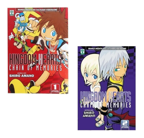 Kingdom Hearts: Chain Of Memories, De Shiro Amano. Série Kingdom Hearts, Vol. 1 E 2. Editora Abril, Capa Mole Em Português