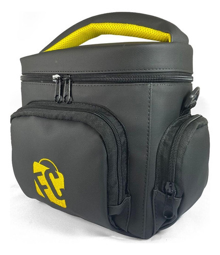 Bolsa Térmica Fitness Luxo Marmita Preto Lancheira Dieta