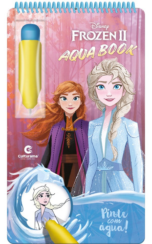 Kit 2 Livros Infantis De Colorir Com Água - Aquabook Baby Shark E Frozen 2
