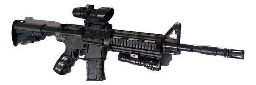 Fusil De Asalto Airsoft Vigor M4 Resorte Mira + Linterna