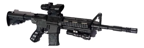 Fusil De Asalto Airsoft Vigor M4 Resorte Mira + Linterna