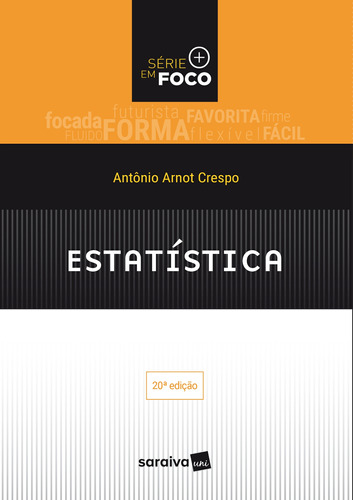 Estatística, de ANTONIO ARNOT CRESPO., capa mole em português