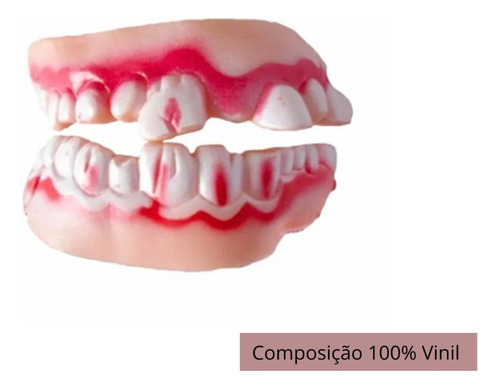 Dentadura Dia Das Bruxas Vampiro Bruxa Monstro Vinil Molinho