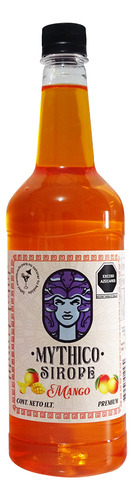Sirope Mythico Sabor Mango Para Endulzar Bebidas, 1l