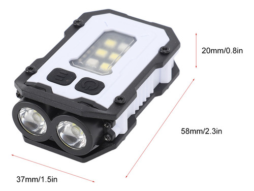 Linterna De Llavero Led Abs 8 Modos De Iluminación