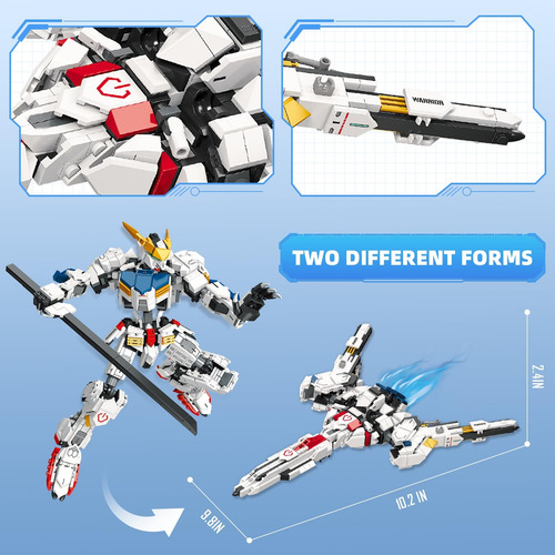 Set De Construcción High Godo Transforming Robot 2 En 1 Con