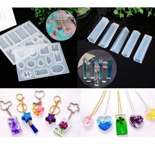 277pcs Bricolaje Joyería Molde Molde De Resina Silicona Mold