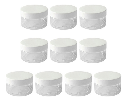 Frascos De Plástico Transparente De Boca Ancha De 100 Ml Con