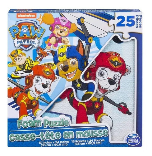 Rompecabezas De Espuma Paw Patrol De 25 Piezas