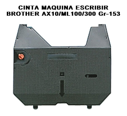 Pack 2 Cintas Máquina Escribir Brother/ Ax10 Ml100 Gr-153