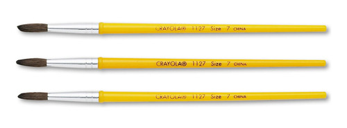 Crayola Juego Pincel Acuarela Talla 7 Mezcla Cabello Camello