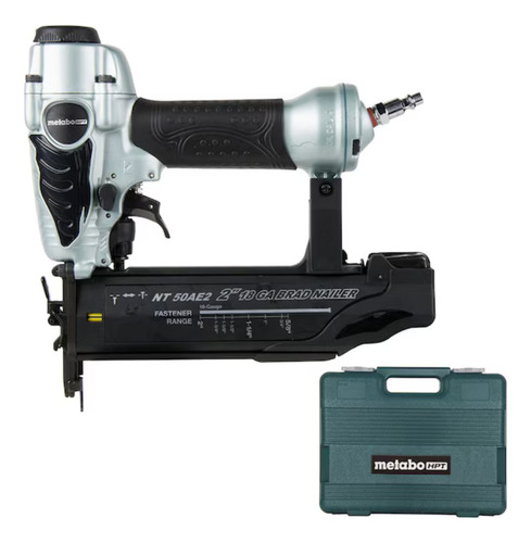 Metabo HPT Clavadora Brad Recta Neumática de 18 Calibre y 2 Pulgadas (NT50AE2)