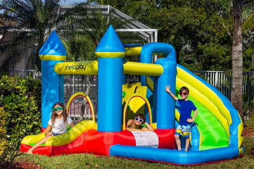 Imagen 3 de 7 de Castillo Inflable Con Tobogán 3x3 Inflaplay