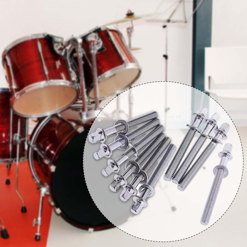 10pcs Metal Drum Tight Screws Percussion Holders 5mmx60mm