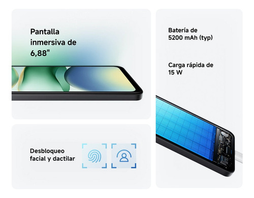 Xiaomi Redmi A5 4gb Ram 128gb Rom Dual Sim 6,88'' 32mp Verde
