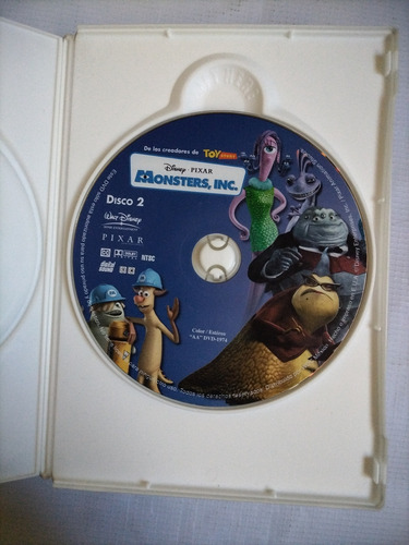 Monsters Inc Película Doble Discos Dvd Original (Usado)