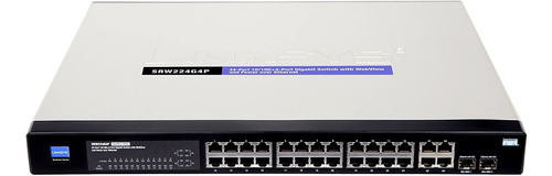 Imagem 1 de 3 de Switch Linksys Srw224g4 24-portas 10/100 + 4 Portas Gibabit