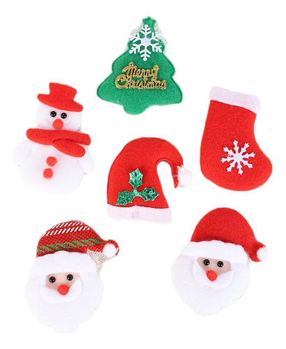 Adornos Navideños Para Sombrero, Calcetines, Muñeco De