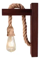 Comprar Lampara De Pared Madera Vintage Lámparas Rustica Retro Soga
