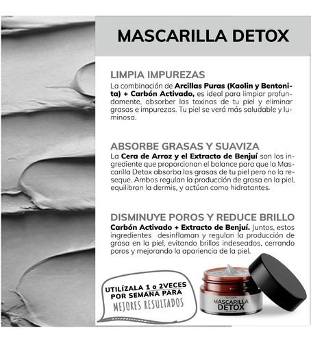 Imagen 7 de 7 de 1 Serum Vitamina C + 1 Mascarilla Detox - Cuidado Facial