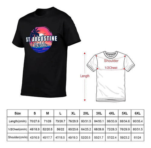 St. Playera Augustine Beach Florida Sunset Surf Ropa Para