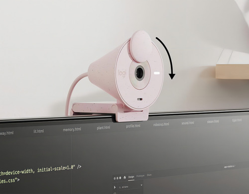 Webcam Logitech Brio 300 Grafito 2mp/30fps Color Rosa