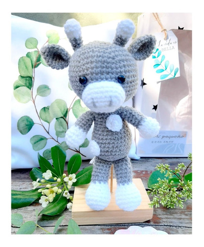 Imagen 1 de 6 de Muñeco Apego Tejido Crochet Amigurumi - En Caja Con Tarjetas