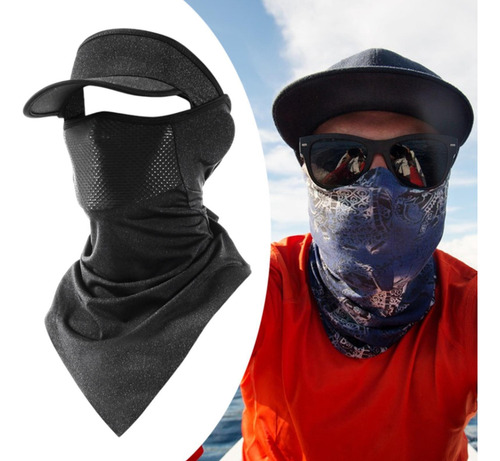 Protección Solar Cubierta De La Cara Del Gris Oscuro