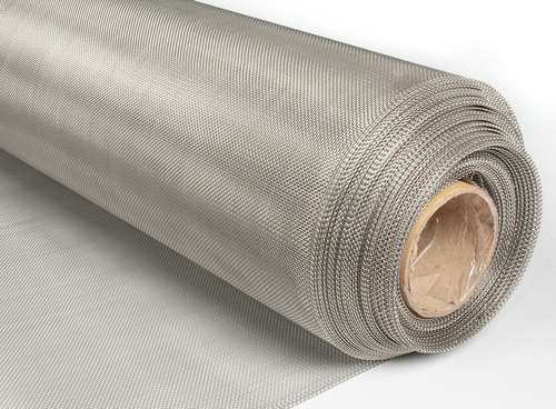 Malla Tela Tejido Acero Inoxidable N° 120 Ø 0,09 Mm 2m2 Plateado