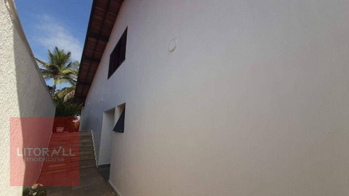 Casa Frente A Praia Com 4 Dormitórios À Venda, 296 M² Por R$ 1.100.000,00 - Estância Balneária De Itanhaém - Itanhaém/sp - Ca1658