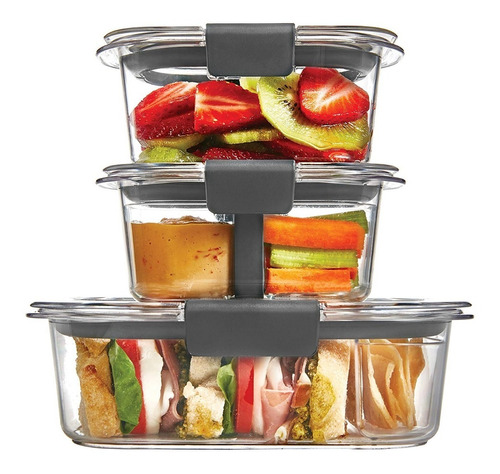 Contenedores Alimento Rubbermaid Brilliance 10 Piezas 7w04