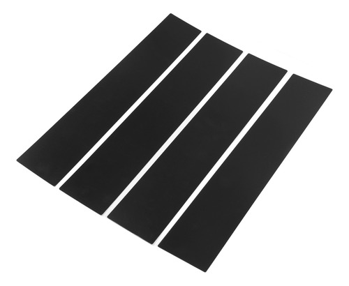 Calcomanía Para Postes De Coche, 4 Unidades, Color Negro Bri