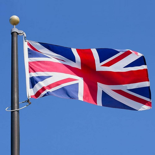 Bandera Reino Unido, 1,5 M X 90 Cm, Exterior Colgante Gran B