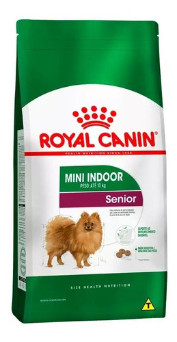Alimento Royal Canin Size Health Nutrition Mini Indoor Senior para cão senior de raça pequena sabor mix em sacola de 2.5kg