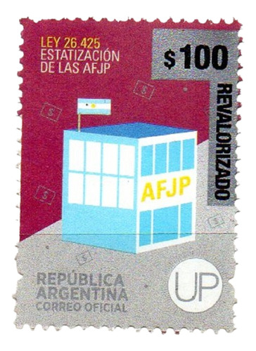 Argentina Nueva Estampilla Revalorizada 2023 Up Afip Mint 