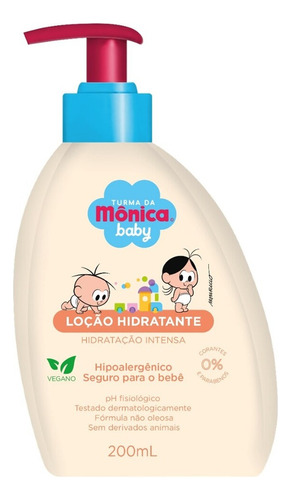 Locao Hidratante Turma Da Monica Baby Hidratacao Intensa 200