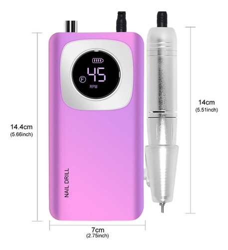 Taladro Eléctrico Inalámbrico Para Uñas, Juego De Taladro