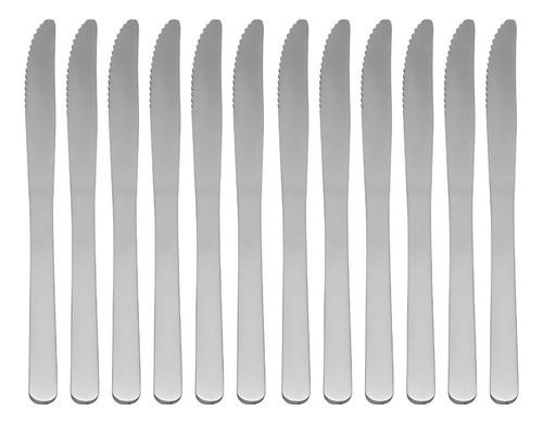Cuchillo De Mesa Acero Inoxidable Moven Malva Plateado