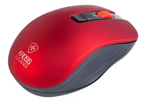 Kit Teclado E Mouse S/ Fio Kross Vermelho E Preto Ke-km553v1