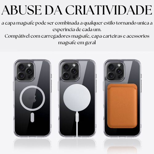 Kit Capa Magsafe +película3d Para iPhone 16 Pro Plus Pro Max