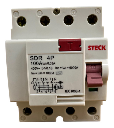 Disjuntor Diferencial Sdr100a Steck