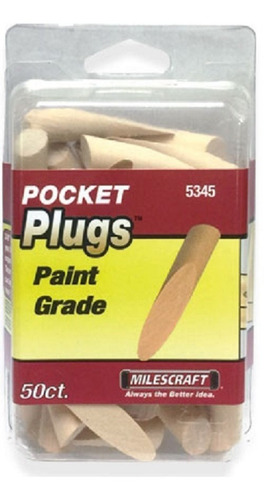 Imagen 2 de 3 de Tapón De Madera Para Pocket Hole Tipo Kreg 5345